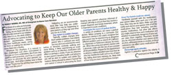 Article - Advocating to Keep Our Older Parents Healthy & Happy