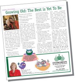 Article - Growing Old: The Best is Yet to Be