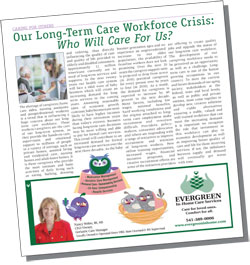 Article - Our Long-Term Care Workforce Crisis: Who will Care for Us?